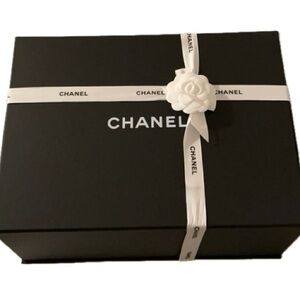 CHANEL AUTHENTIC EXTRA LARGE MAGNETIC BOX WITH TISSUE PAPER, CAMILLA, DUSTBAG